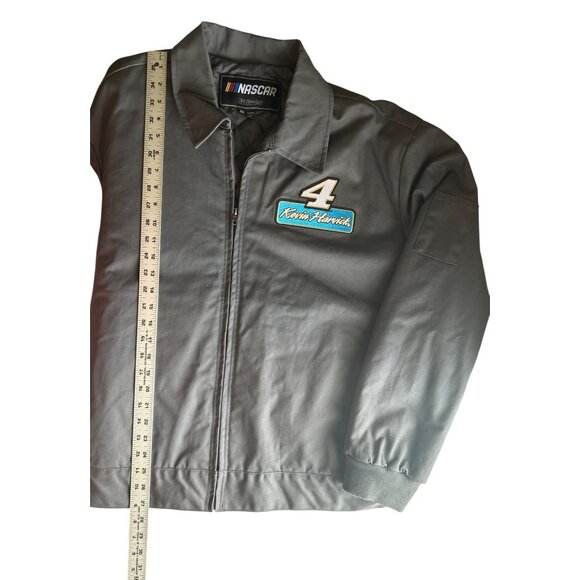 NASCAR Kevin Harvick Gray Jacket 2XL By JH Design Quilted Lining Full-Zip Front - Picture 7 of 8
